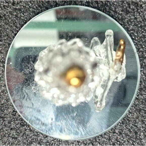 Vintage Spun Glass Lighthouse and Sailboat on Mirror Base - Picture 5 of 7